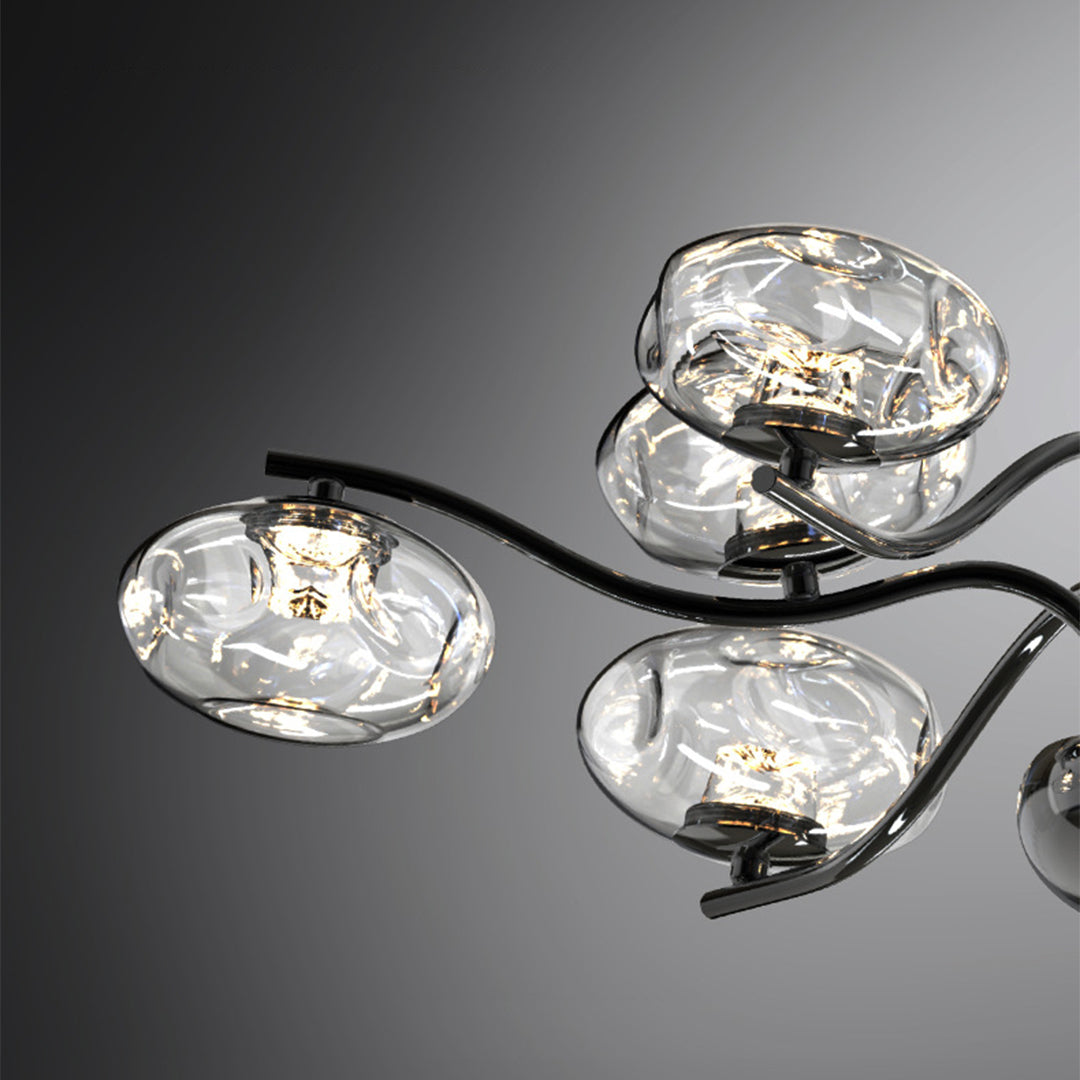 Modern Full Spectrum LED Chandelier - Magic Bean Glass Light