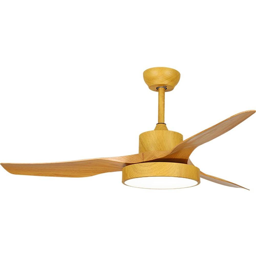 Rustic 3-Blade Ceiling Fan with LED Light – Vintage Appeal & Energy Efficient