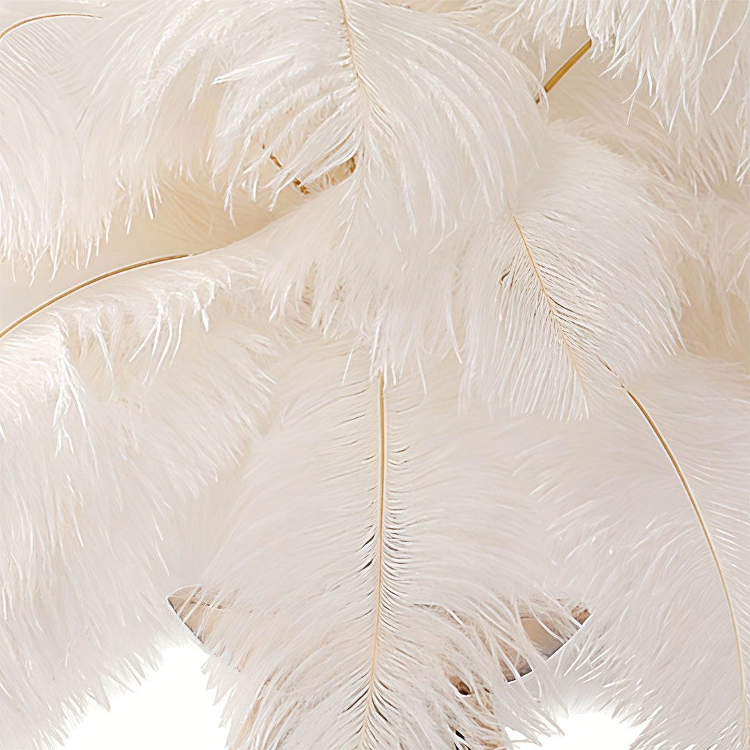 Feather Tripod Table Lamp - Nordic Bedroom Lighting Decor