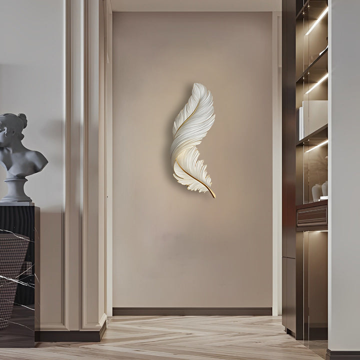 Feather Wall Lamp Modern Luxury LED Art Deco Design