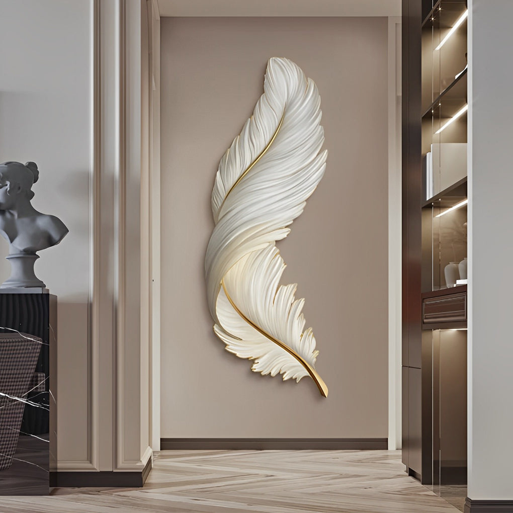 Feather Wall Lamp Modern Luxury LED Art Deco Design