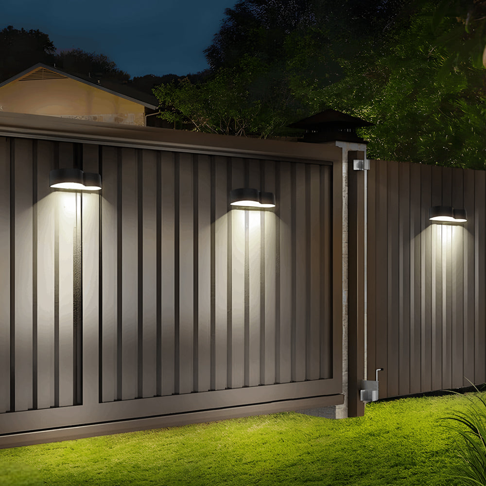 4-Pack Waterproof Solar RGB Wall Wash Lights for Outdoor Use