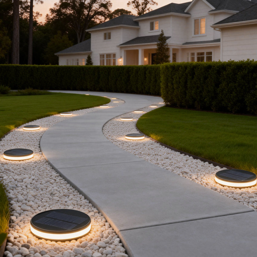 Modern Solar In-Ground Waterproof Garden Lights