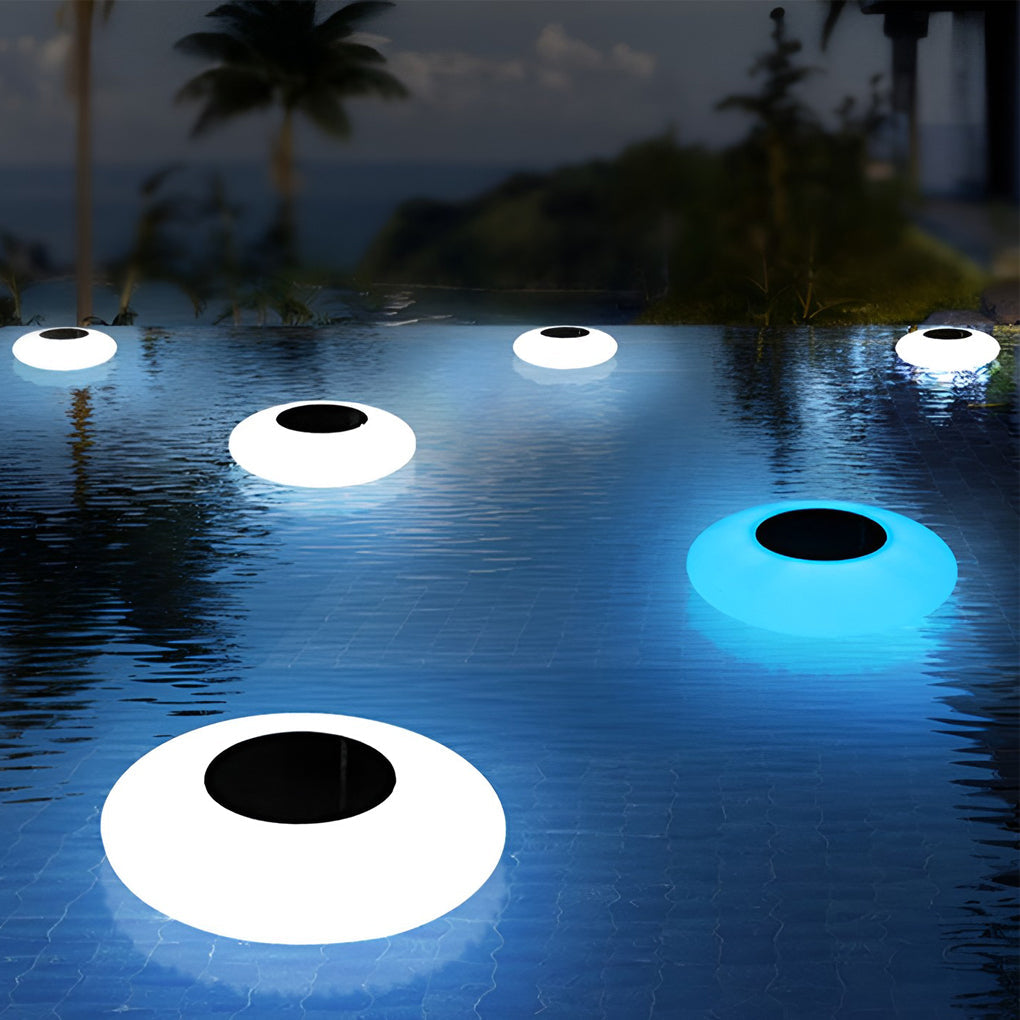 Floating Solar-Powered RGB Pool Light - Waterproof LED White Lamp