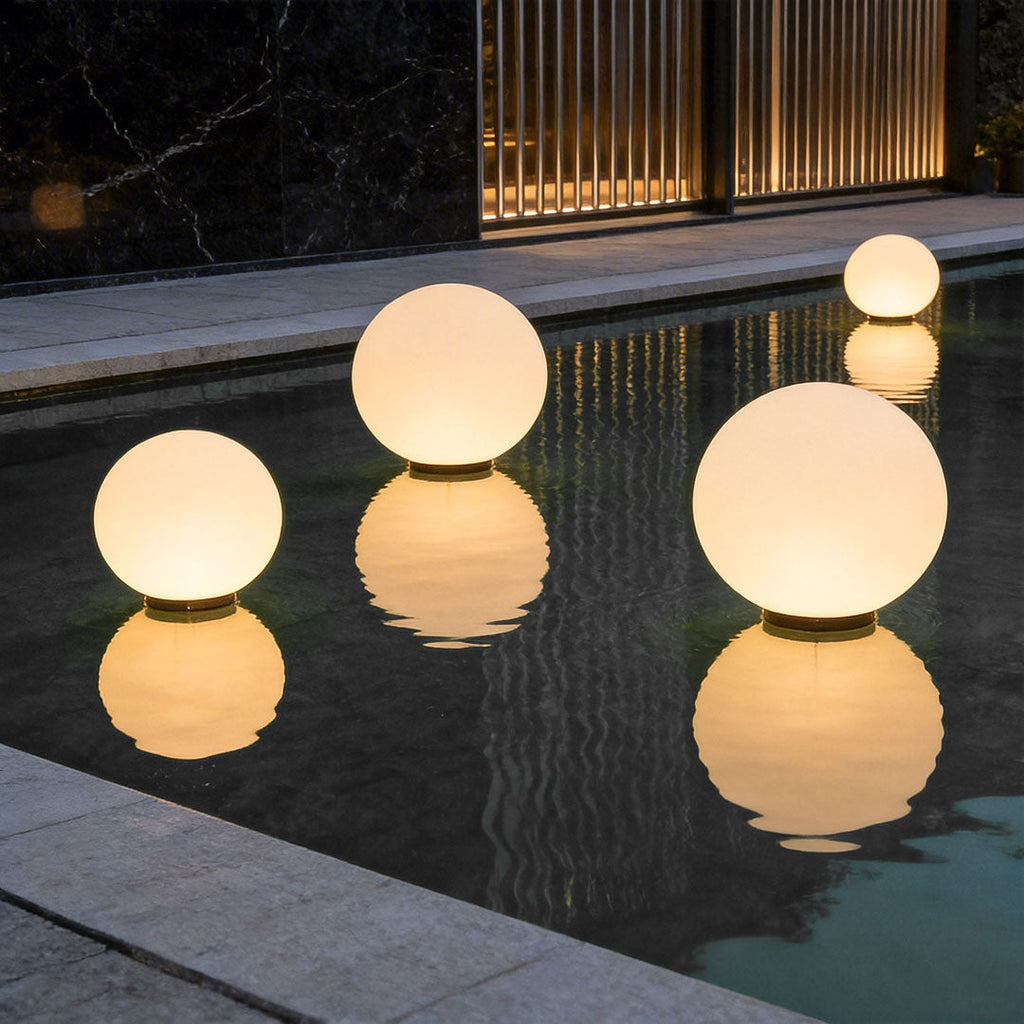 Acrylic Moon-Shaped Landscape Light Waterproof Modern Design