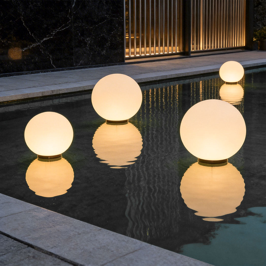 Acrylic Moon-Shaped Landscape Light Waterproof Modern Design