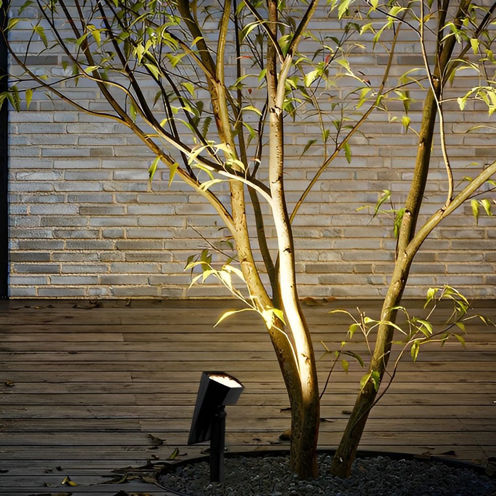 Adjustable Angle Solar Flood Spike Light - Outdoor Spotlight for Garden & Landscape