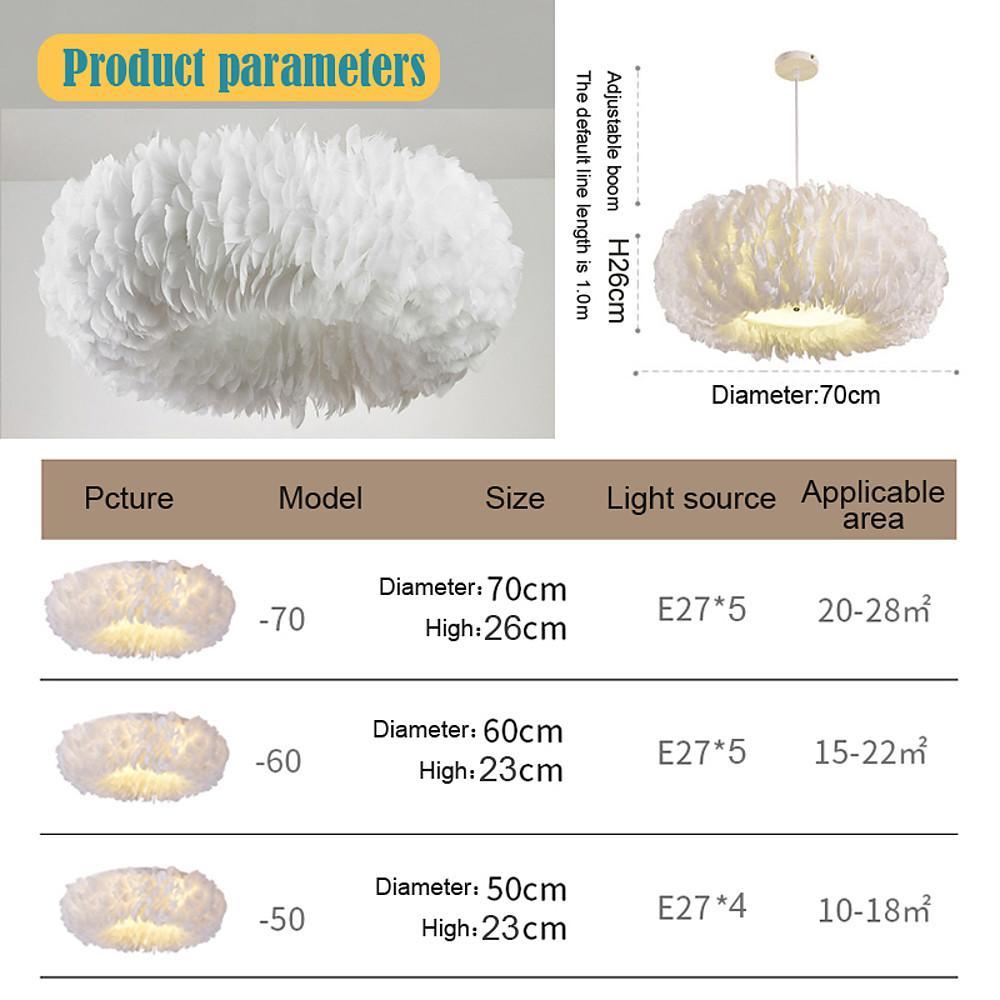 Fluffy Hanging Light Fairy Tale Ceiling Fixture