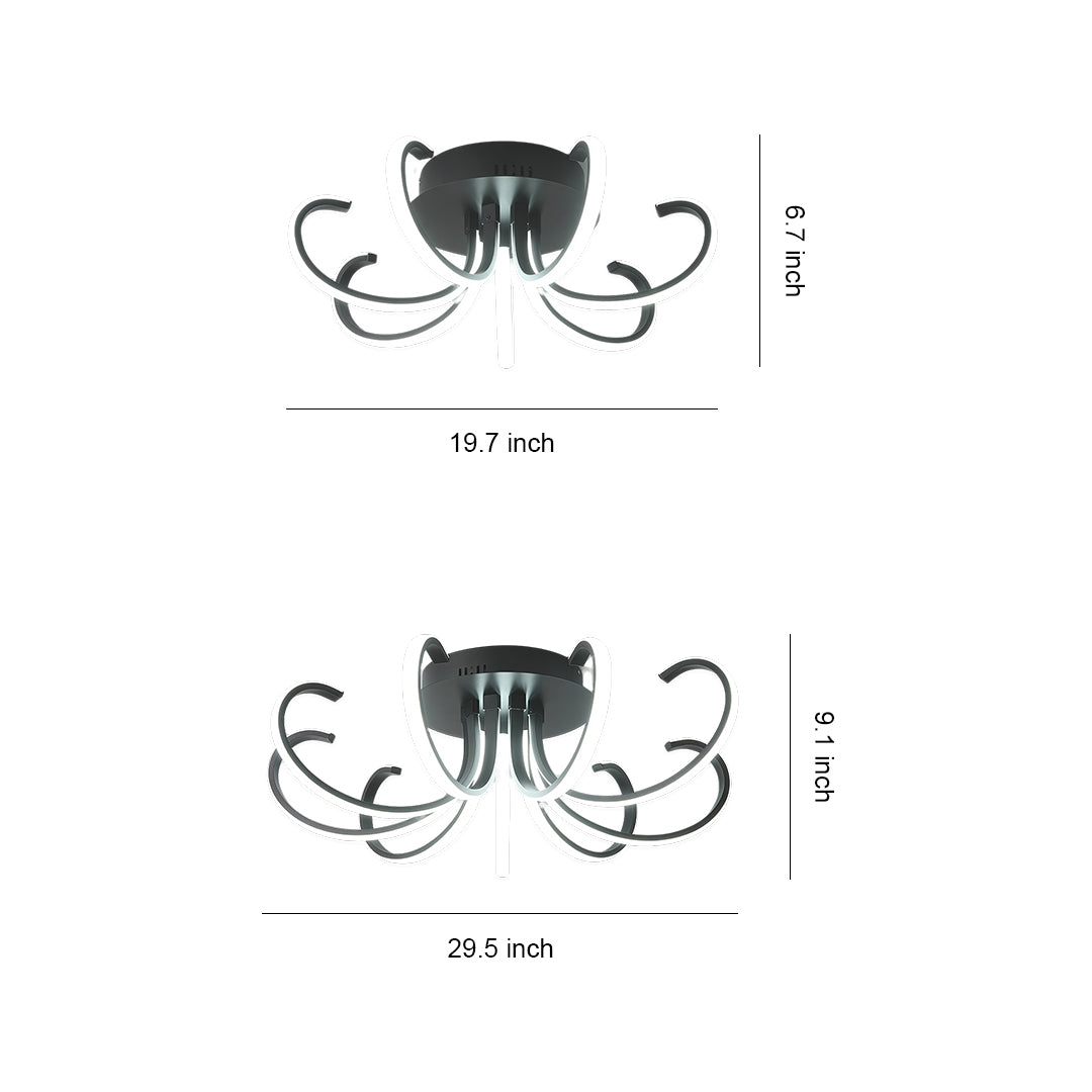 Nordic Creative Flush Mount LED Ceiling Light