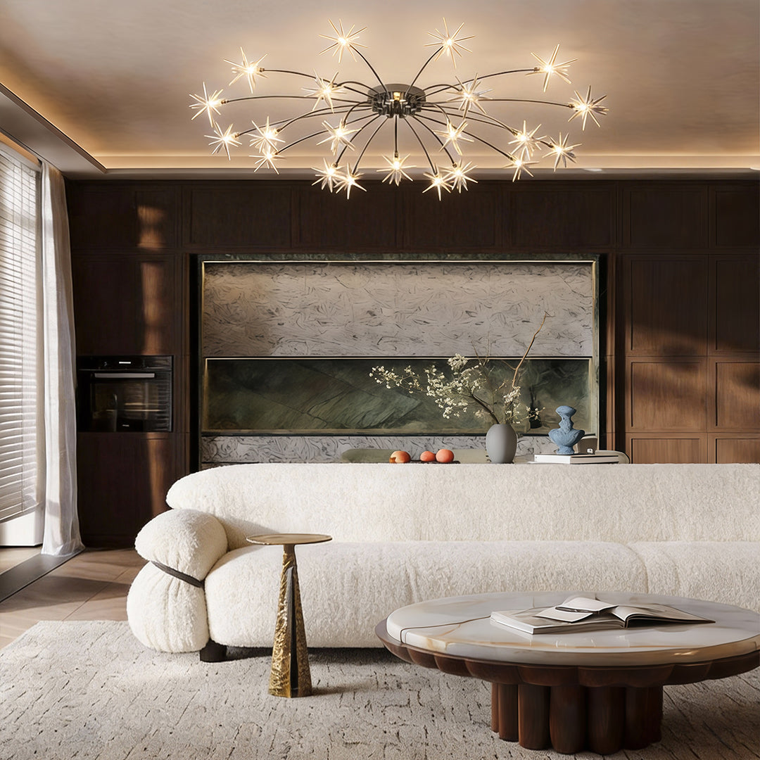 Flush Mount Starburst Light Fixture - Modern Firework-Shaped Ceiling Light