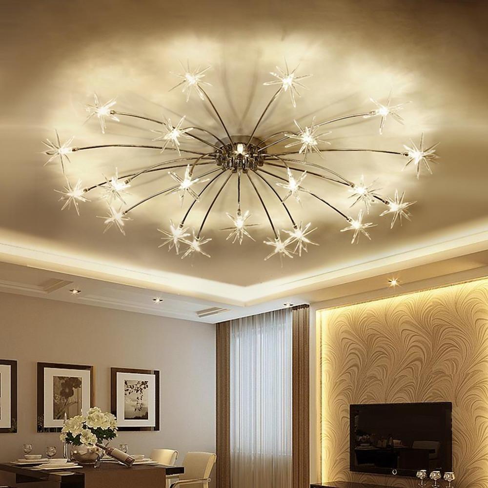 Flush Mount Starburst Light Fixture - Modern Firework-Shaped Ceiling Light