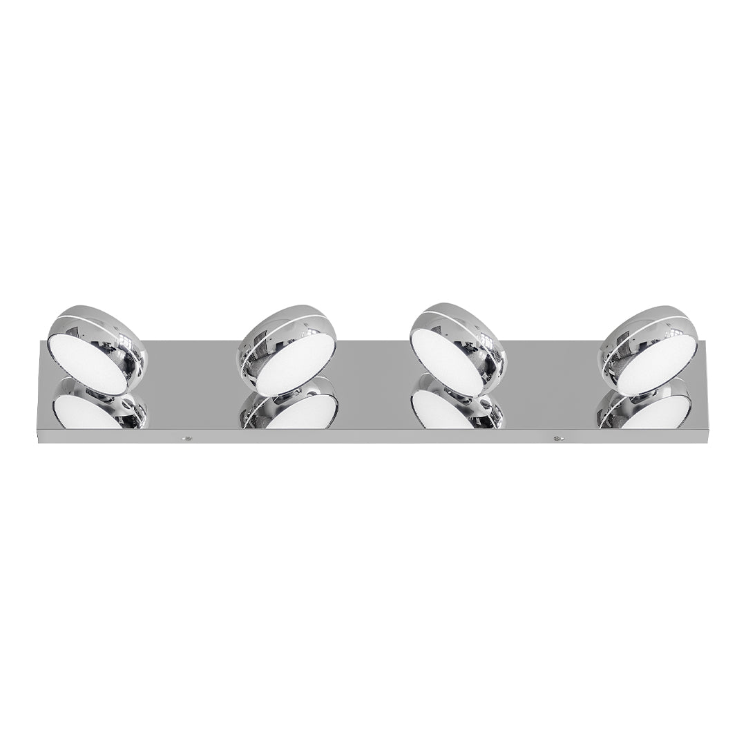 Chrome Bathroom Vanity Light Luxury Minimalist Aluminum Mirror Light Modern Fixtures LED Lighting for Home Decor Stylish Wall Sconce Bright Illumination Contemporary Design Adjustable Anti-Rust High-Quality Finish Energy-Efficient Bathroom Lighting Elegan