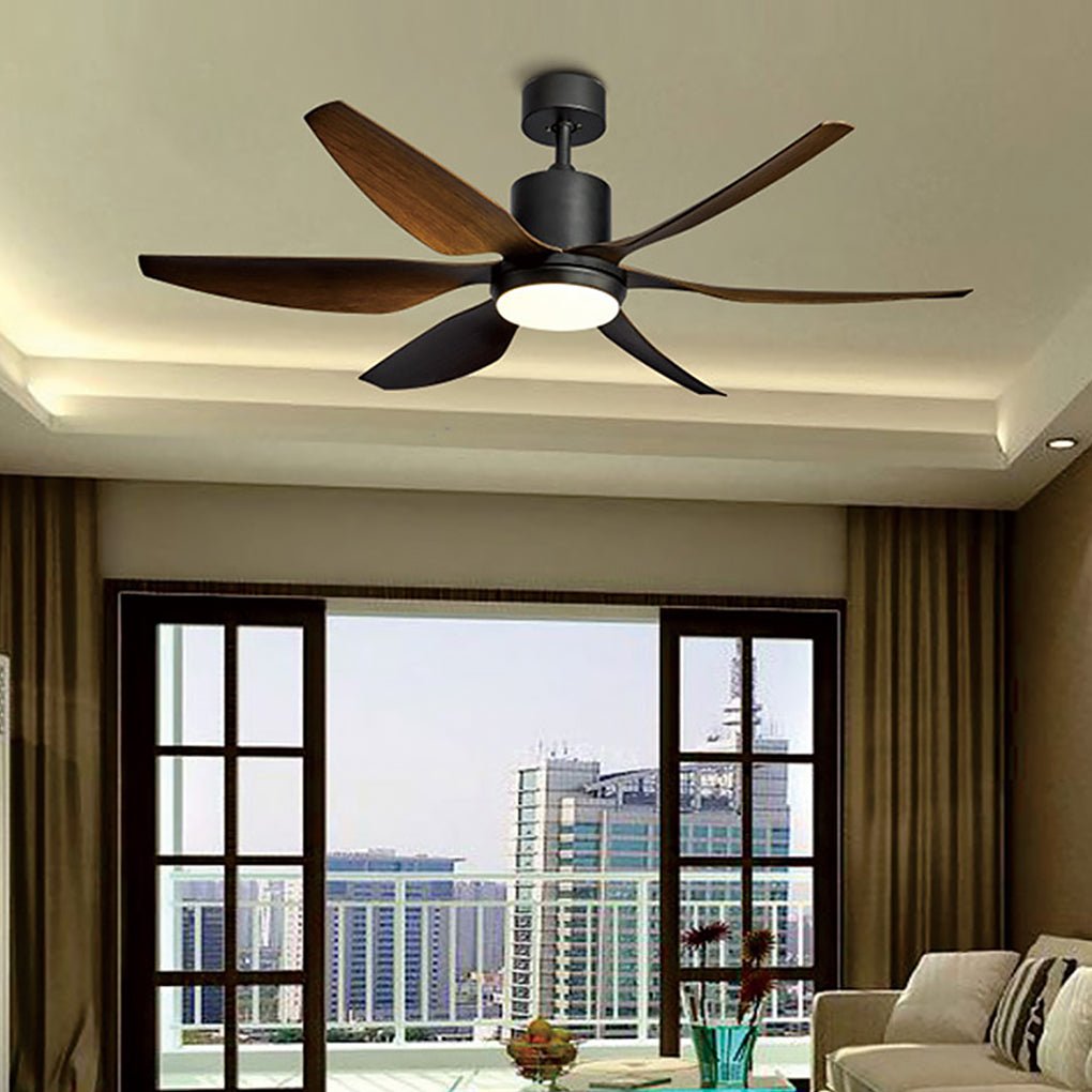 66-Inch Quiet Ceiling Fan with Dimming LED Lamp & Remote Control - 24W Energy Efficient