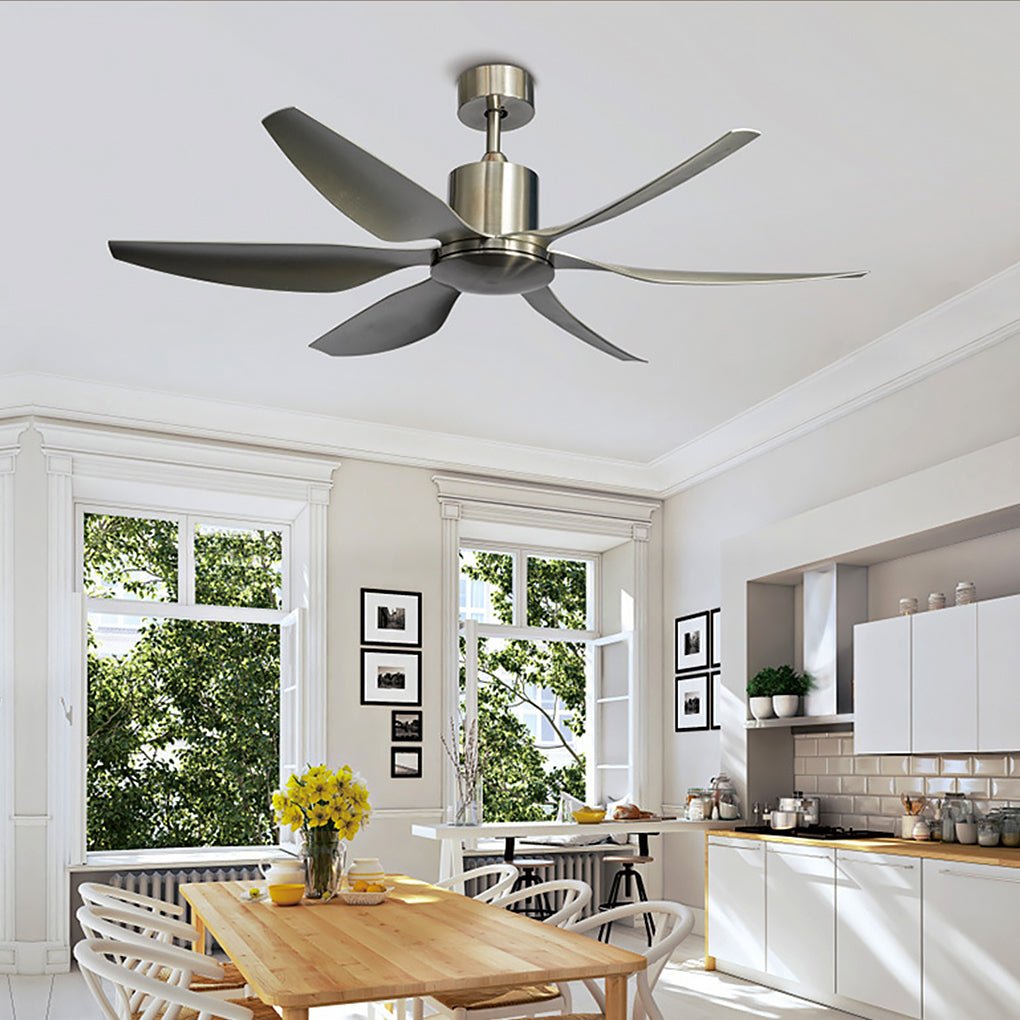 66-Inch Quiet Ceiling Fan with Dimming LED Lamp & Remote Control - 24W Energy Efficient