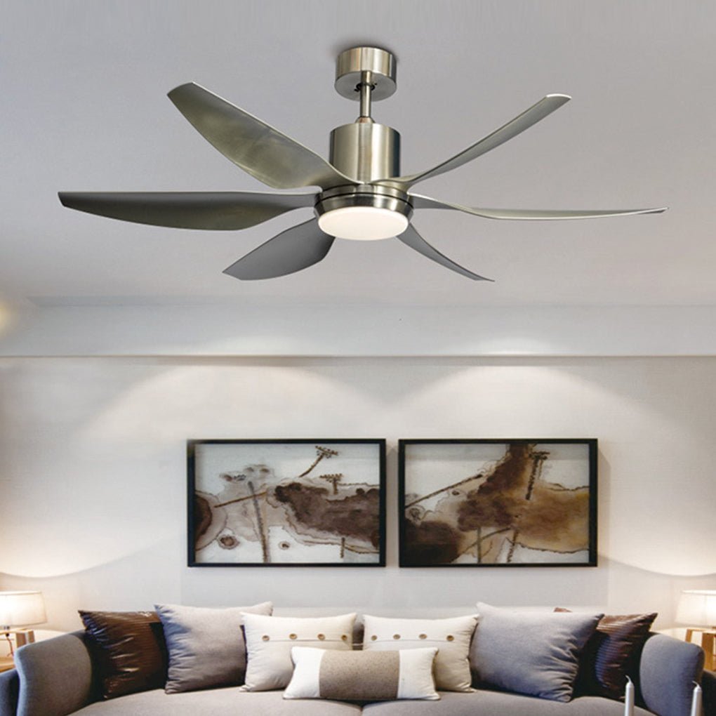 66-Inch Quiet Ceiling Fan with Dimming LED Lamp & Remote Control - 24W Energy Efficient