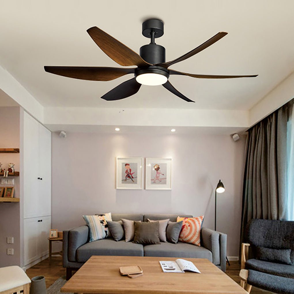 66-Inch Quiet Ceiling Fan with Dimming LED Lamp & Remote Control - 24W Energy Efficient