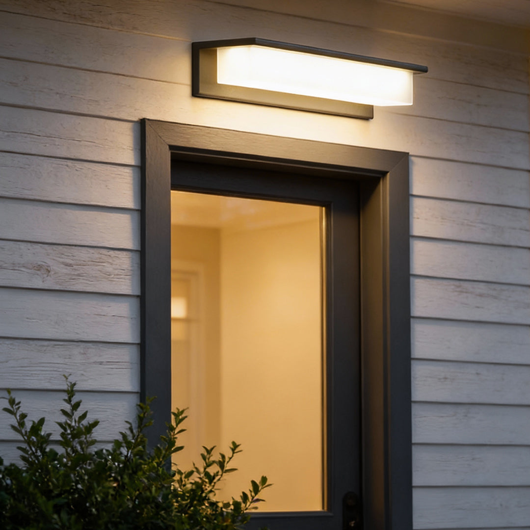 Rectangular Waterproof LED Wall Light for Front Porch Lighting