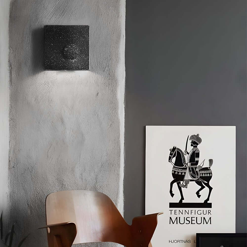 **Frosted Cement Eclipse LED Wall Light - Modern Sculpture Design**

Illuminate your space with the Frosted Cement Eclipse LED Wall Light, a stylish blend of contemporary design and functionality. Perfect for living rooms, bedrooms, or hallways, this slee