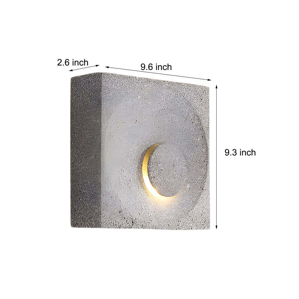 **Frosted Cement Eclipse LED Wall Light - Modern Sculpture Design**

Illuminate your space with the Frosted Cement Eclipse LED Wall Light, a stylish blend of contemporary design and functionality. Perfect for living rooms, bedrooms, or hallways, this slee