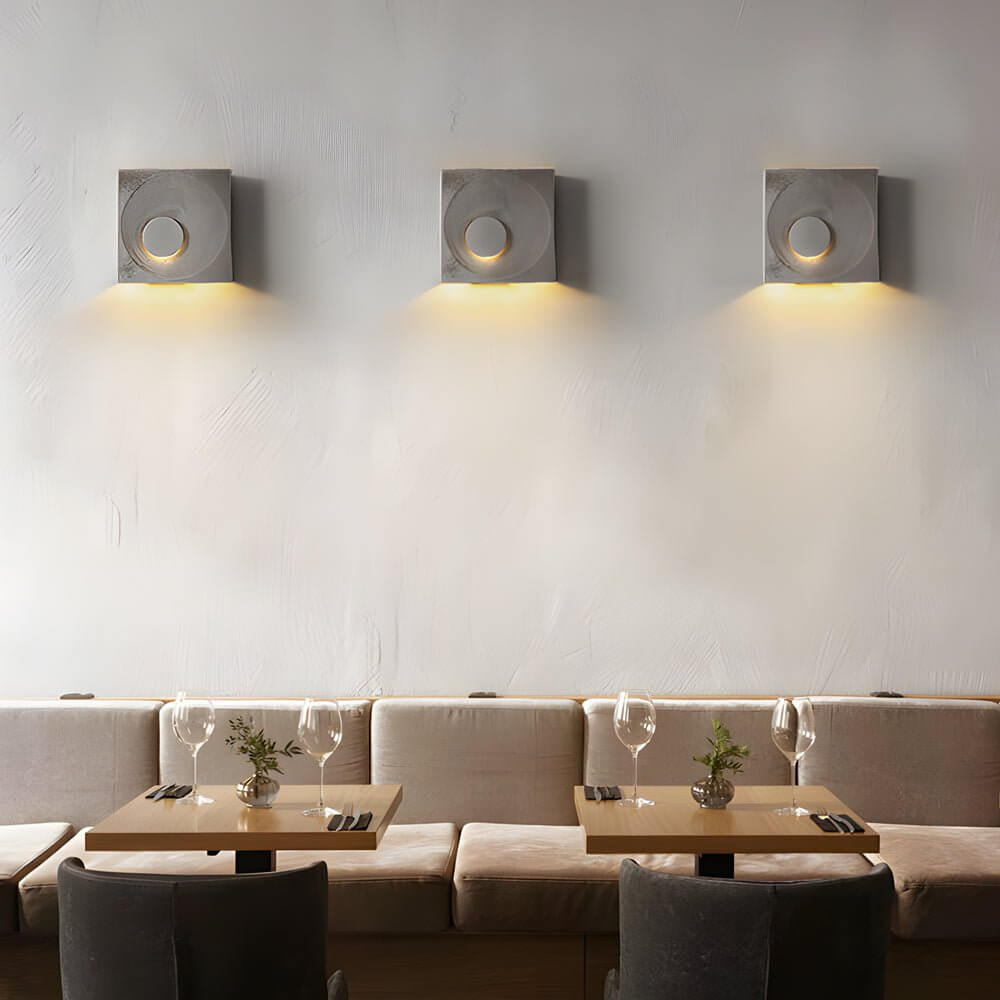 **Frosted Cement Eclipse LED Wall Light - Modern Sculpture Design**

Illuminate your space with the Frosted Cement Eclipse LED Wall Light, a stylish blend of contemporary design and functionality. Perfect for living rooms, bedrooms, or hallways, this slee