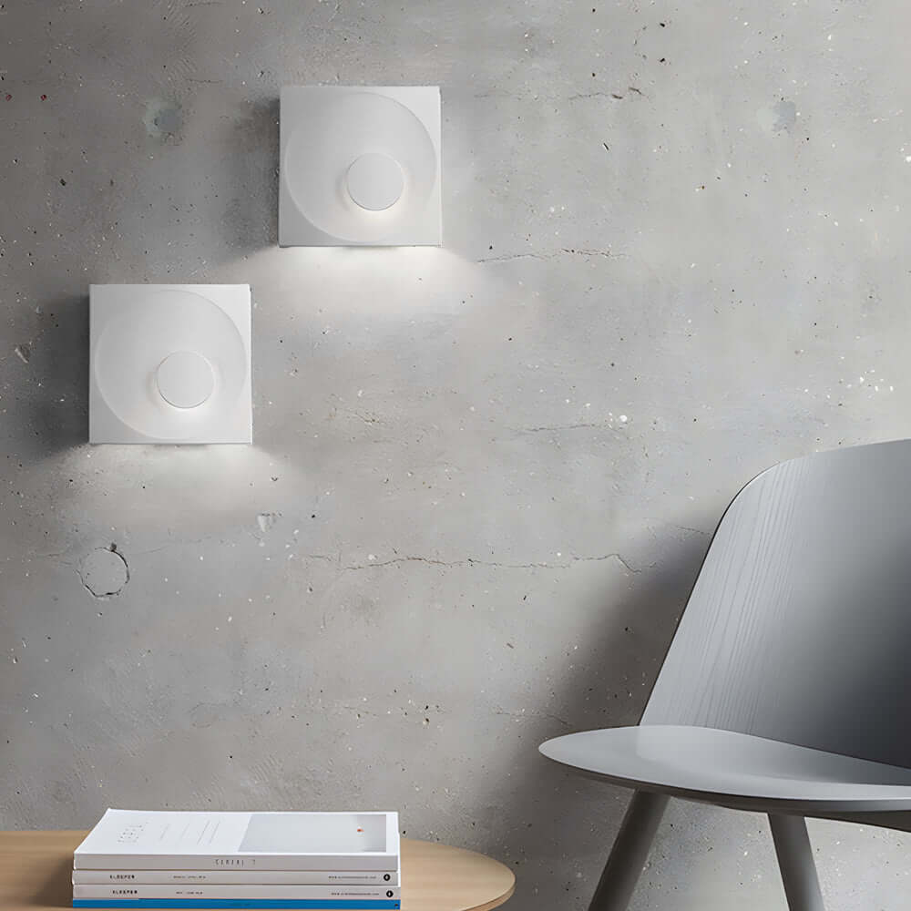 **Frosted Cement Eclipse LED Wall Light - Modern Sculpture Design**

Illuminate your space with the Frosted Cement Eclipse LED Wall Light, a stylish blend of contemporary design and functionality. Perfect for living rooms, bedrooms, or hallways, this slee