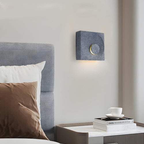 **Frosted Cement Eclipse LED Wall Light - Modern Sculpture Design**

Illuminate your space with the Frosted Cement Eclipse LED Wall Light, a stylish blend of contemporary design and functionality. Perfect for living rooms, bedrooms, or hallways, this slee