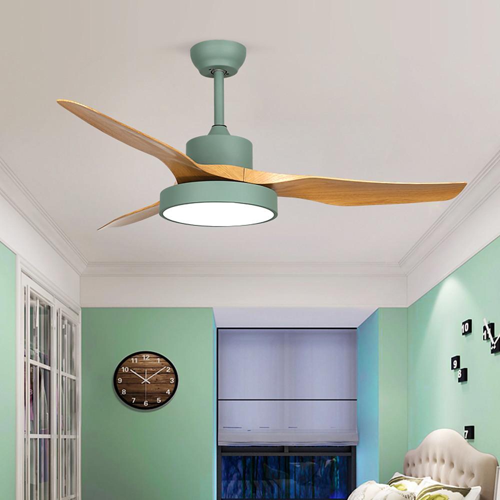 Rustic 3-Blade Ceiling Fan with LED Light – Vintage Appeal & Energy Efficient