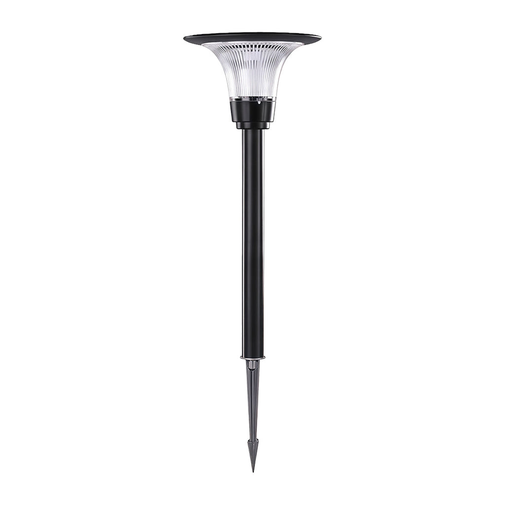 Black Solar Pathway Lights - Outdoor Ground Socket Lamp for Garden Lighting