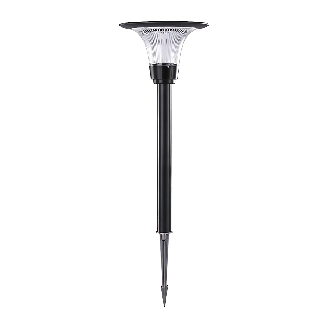 Black Solar Pathway Lights - Outdoor Ground Socket Lamp for Garden Lighting