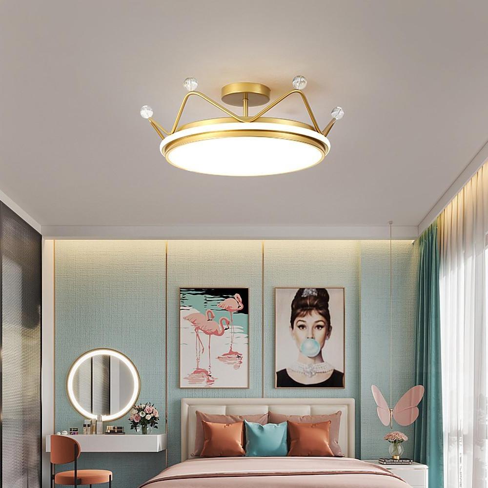 Creative Circle Dimmable LED Nordic Flush Mount Ceiling Light