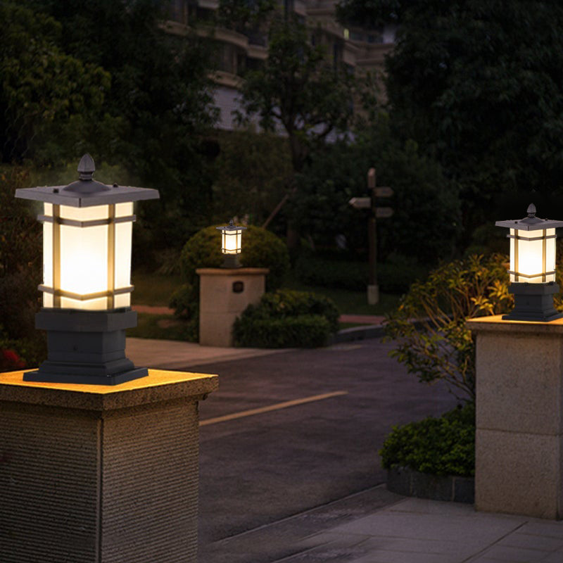 Vintage Garden Bollard Light - Black Pavilion Outdoor Lighting