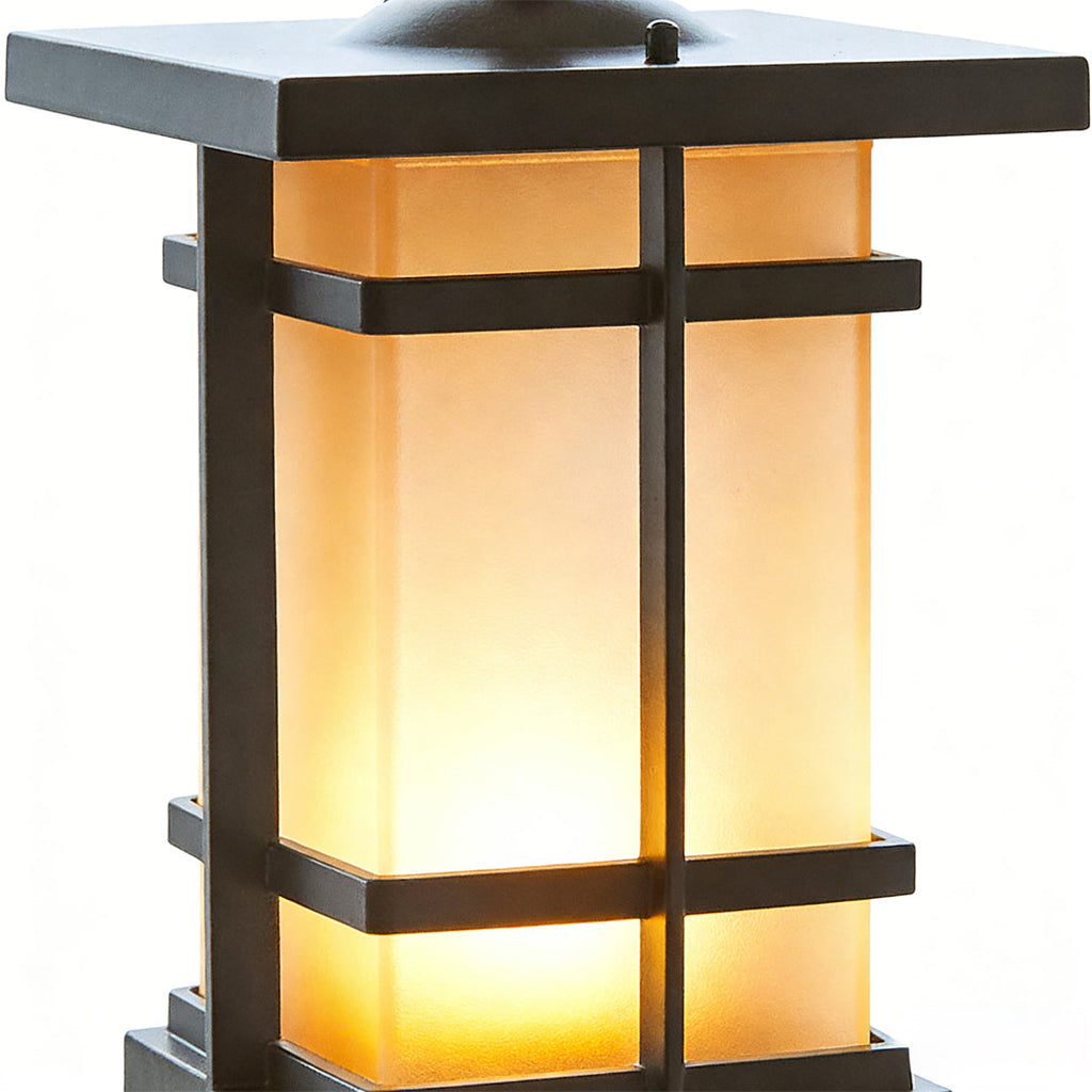 Vintage Garden Bollard Light - Black Pavilion Outdoor Lighting