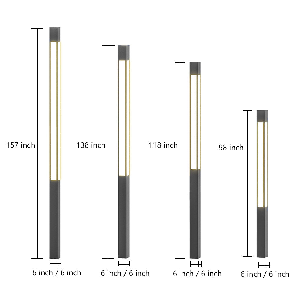 Garden Bollard Lights Waterproof LED Outdoor Landscape Lighting
