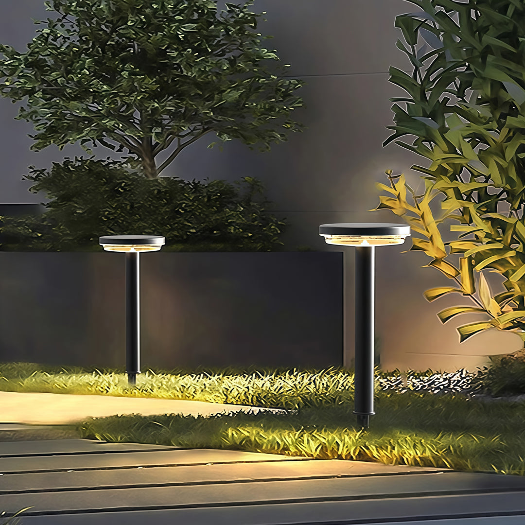 Path Light Solar Outdoor Waterproof Black LED Light - Energy Efficient Solar Lighting for Walkways and Gardens