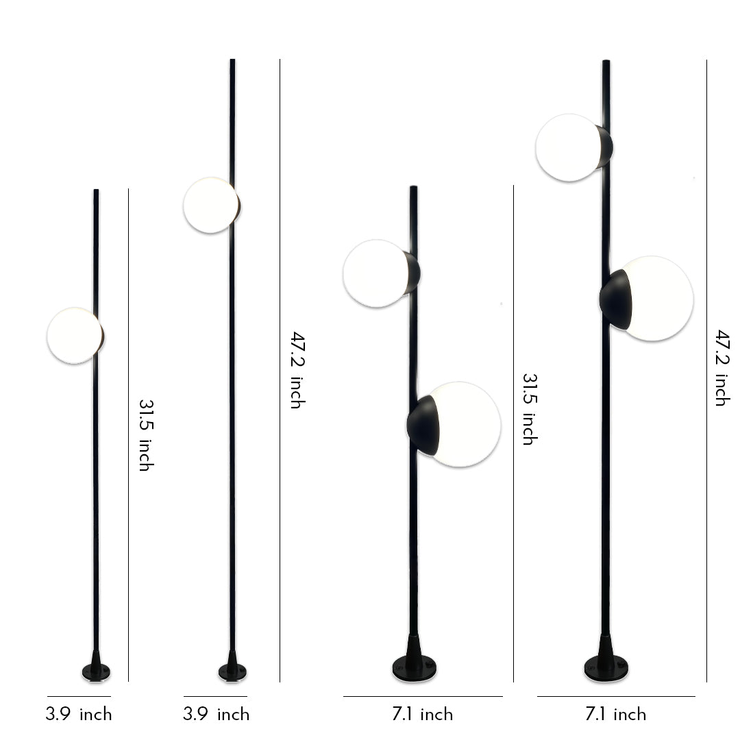 Personalized Round Ball Garden Pathway Light - Minimalist Design for Outdoor Illumination