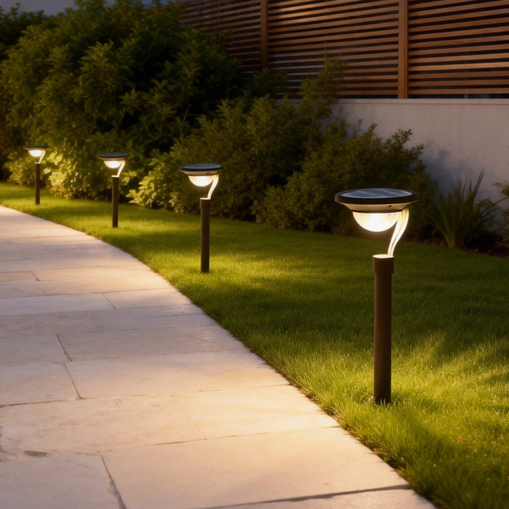 Garden Stake Solar Lights - Modern Floating Aura Outdoor Lighting