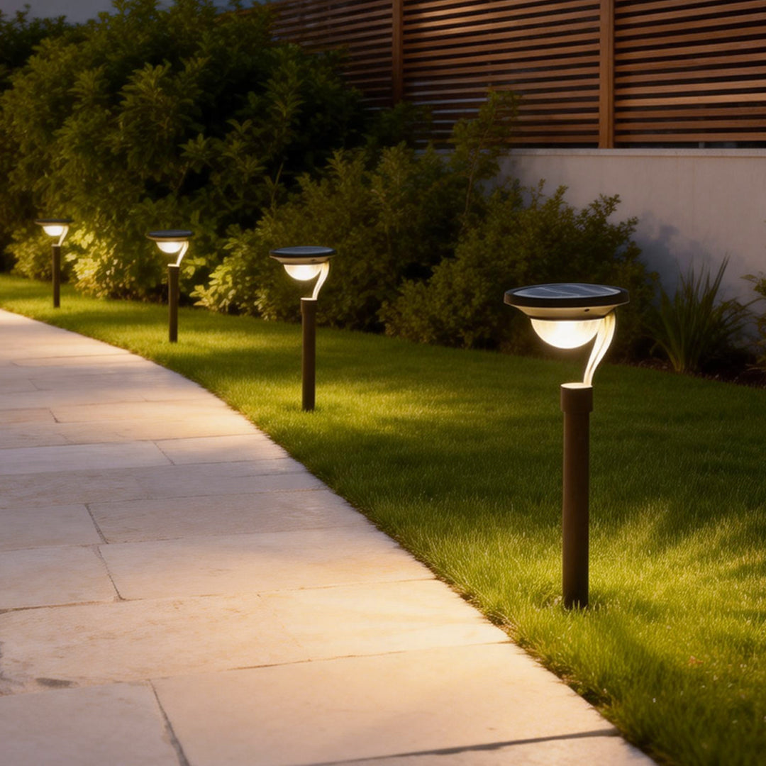 Garden Stake Solar Lights - Modern Floating Aura Outdoor Lighting