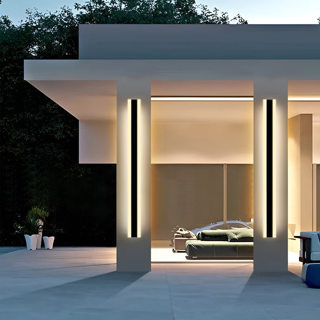 Minimalist Waterproof LED Gate Wall Light for Outdoor Use