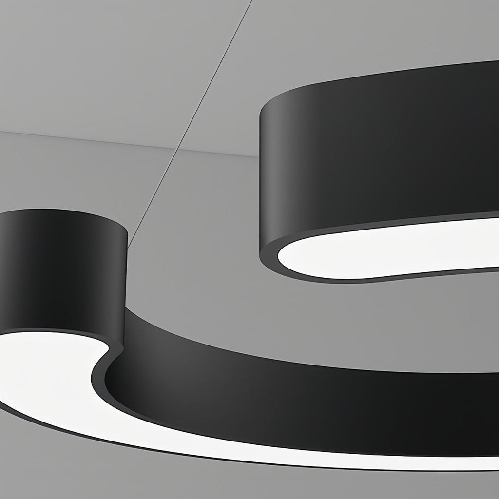 Geometric Pendant Light - Iron Frame & Acrylic Ceiling Fixture