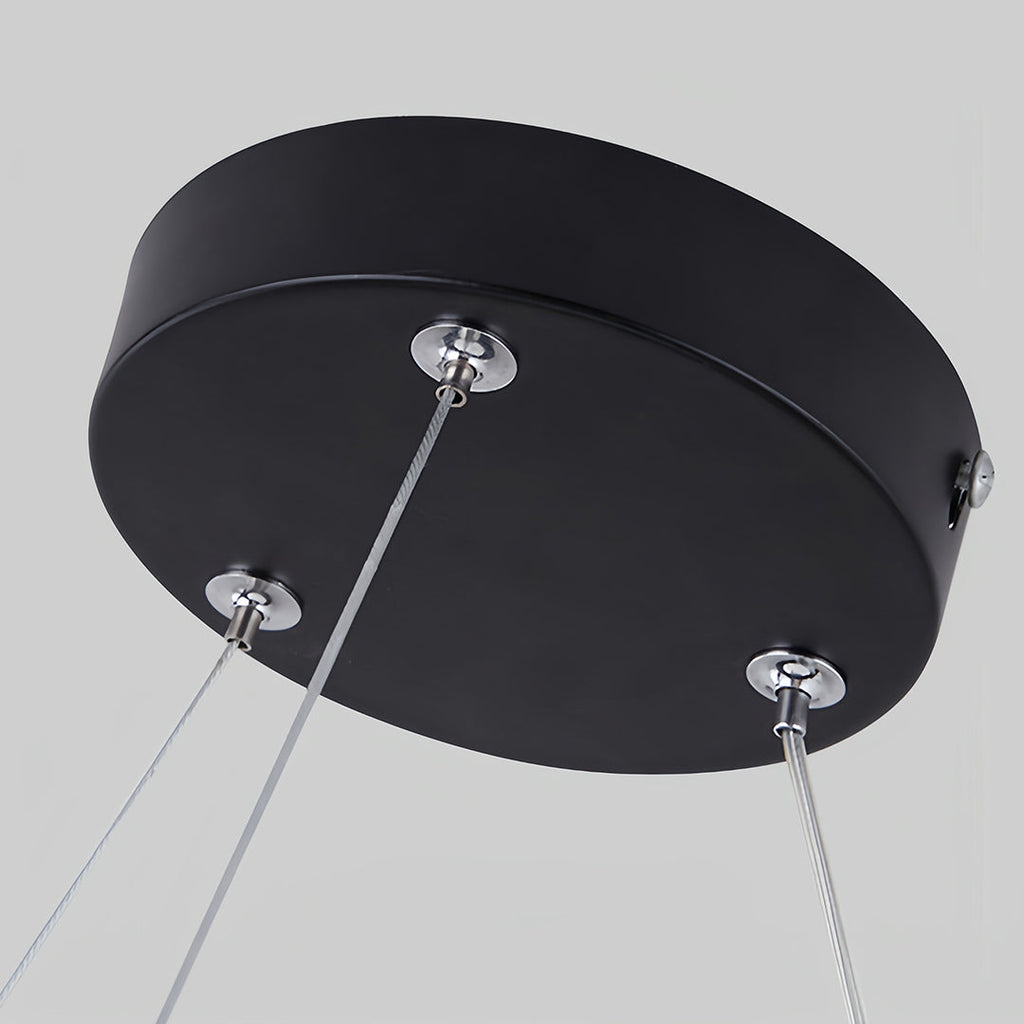 Geometric Pendant Light - Iron Frame & Acrylic Ceiling Fixture