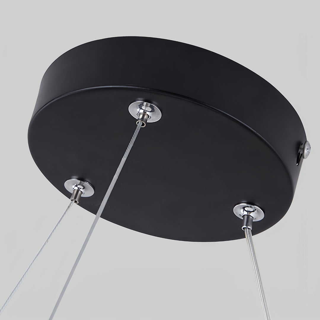 Geometric Pendant Light - Iron Frame & Acrylic Ceiling Fixture