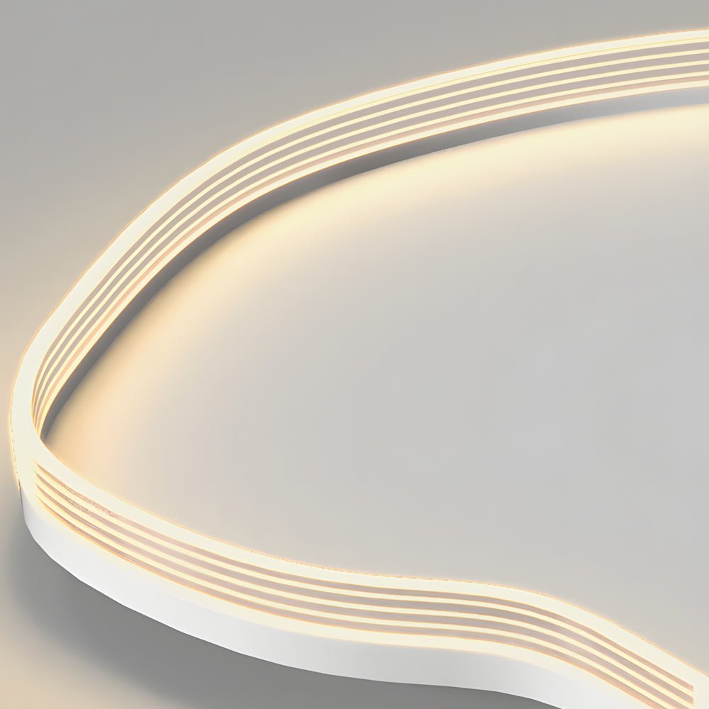 Geometric LED Dimming Ceiling Lamp - Modern Lunar Design, 3-Step Brightness Control