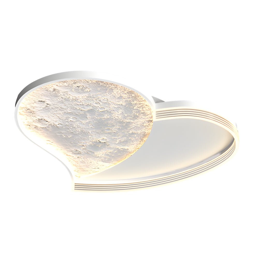 Geometric LED Dimming Ceiling Lamp - Modern Lunar Design, 3-Step Brightness Control