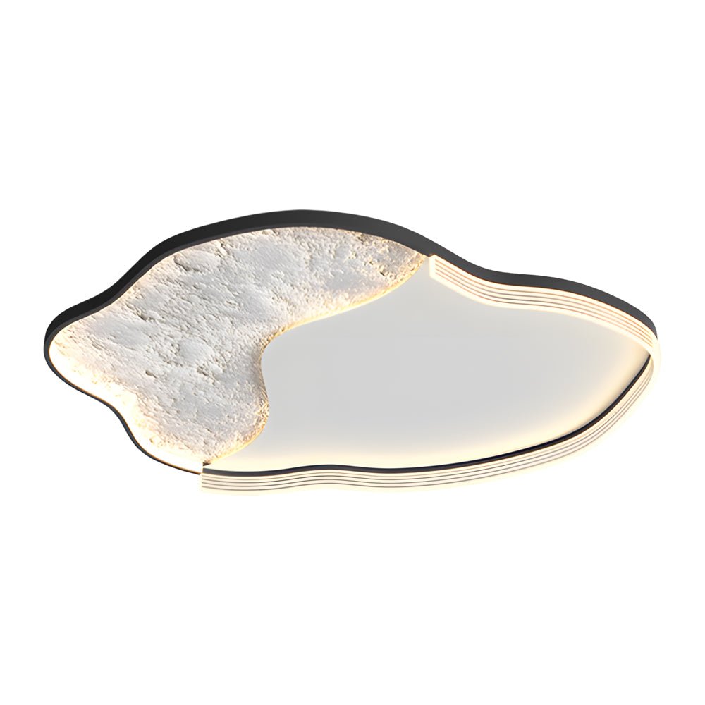 Geometric LED Dimming Ceiling Lamp - Modern Lunar Design, 3-Step Brightness Control
