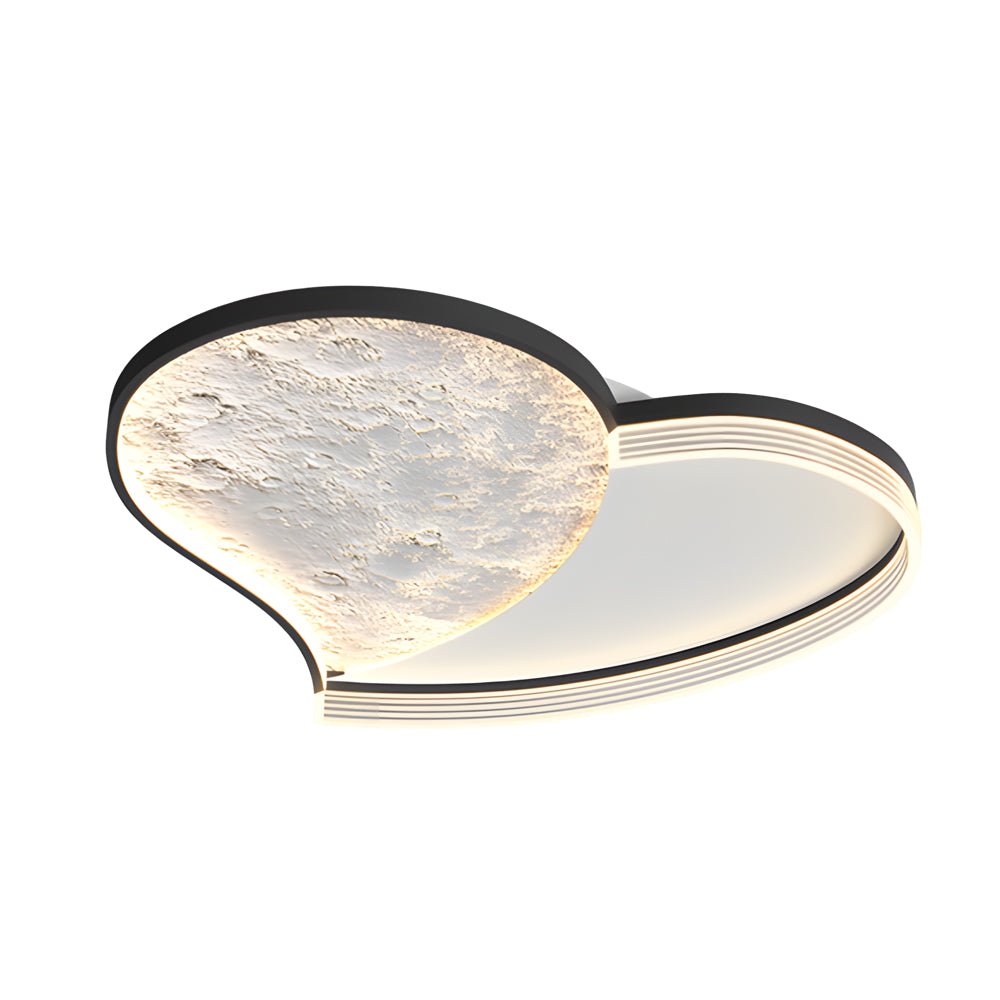 Geometric LED Dimming Ceiling Lamp - Modern Lunar Design, 3-Step Brightness Control