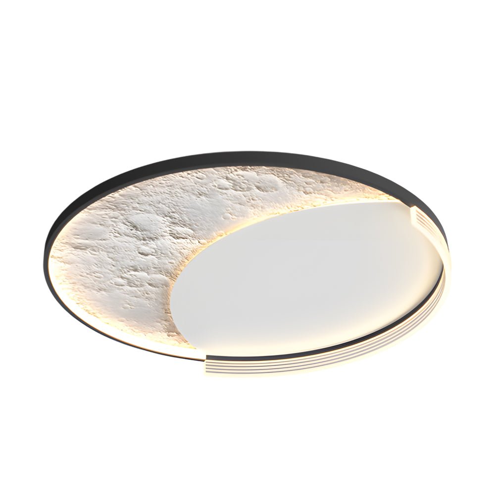 Geometric LED Dimming Ceiling Lamp - Modern Lunar Design, 3-Step Brightness Control