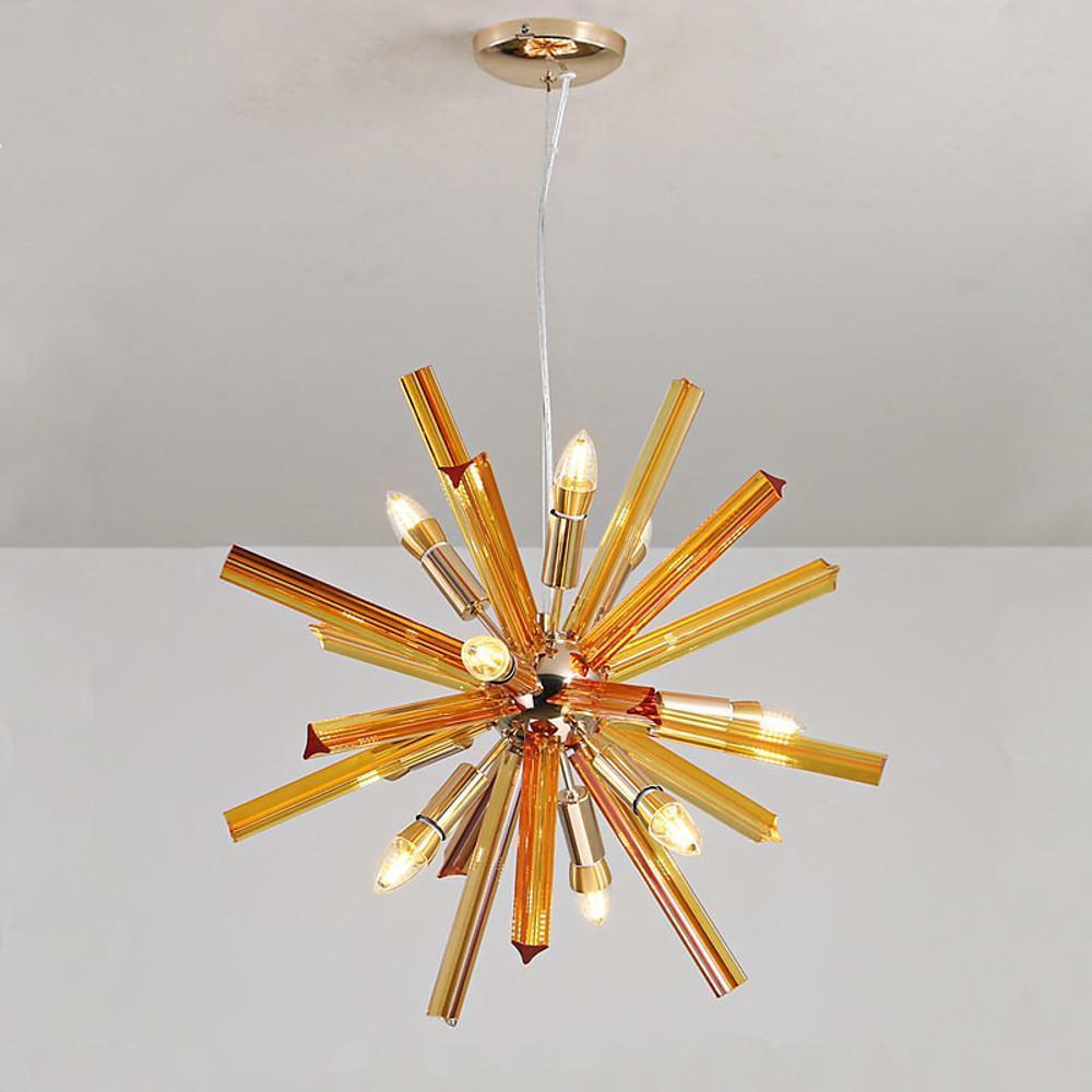 9-Light LED Metal Pendant Light for Modern Kitchen Island
