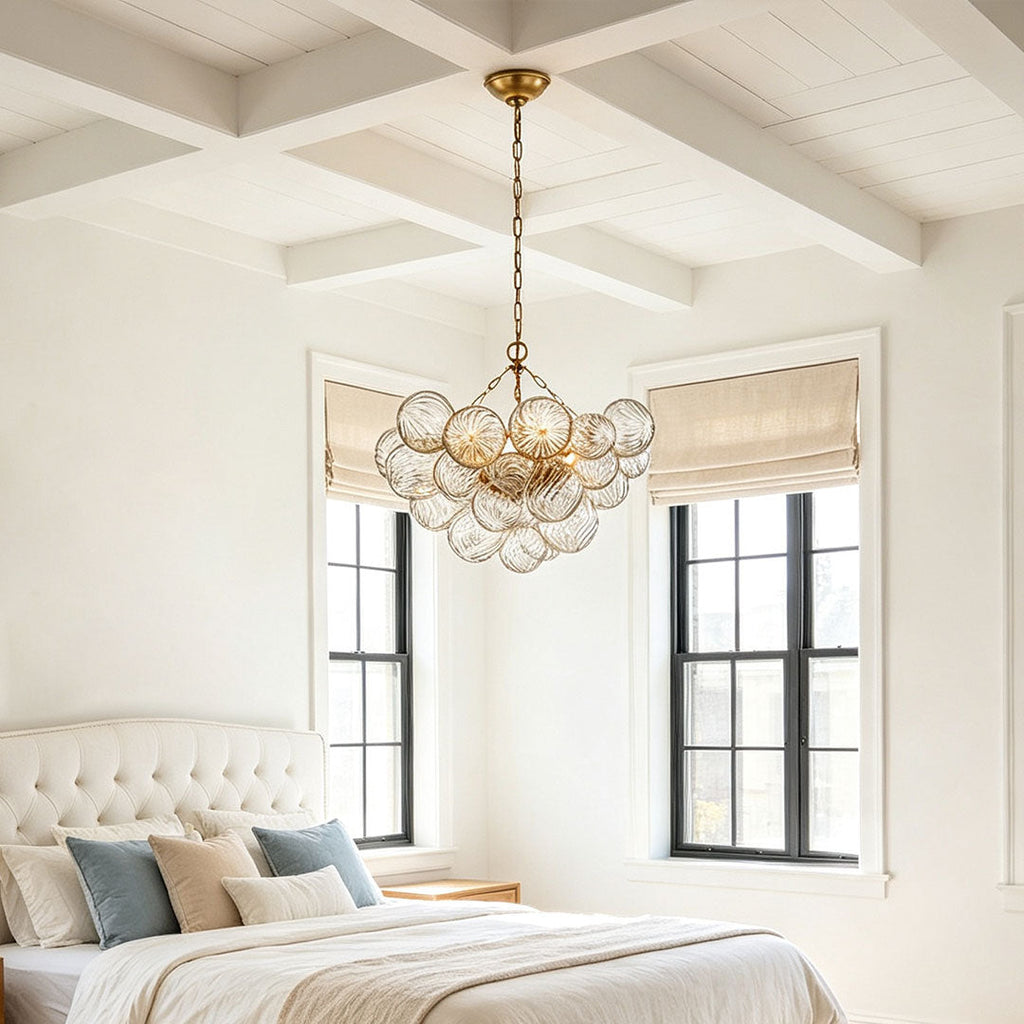 Modern Swirl Bubble Glass Chandelier Ceiling Light