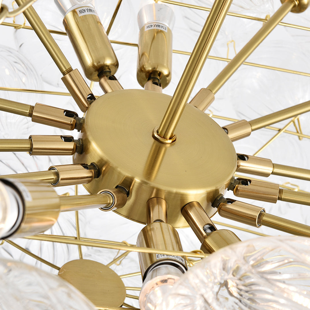 Modern Swirl Bubble Glass Chandelier Ceiling Light