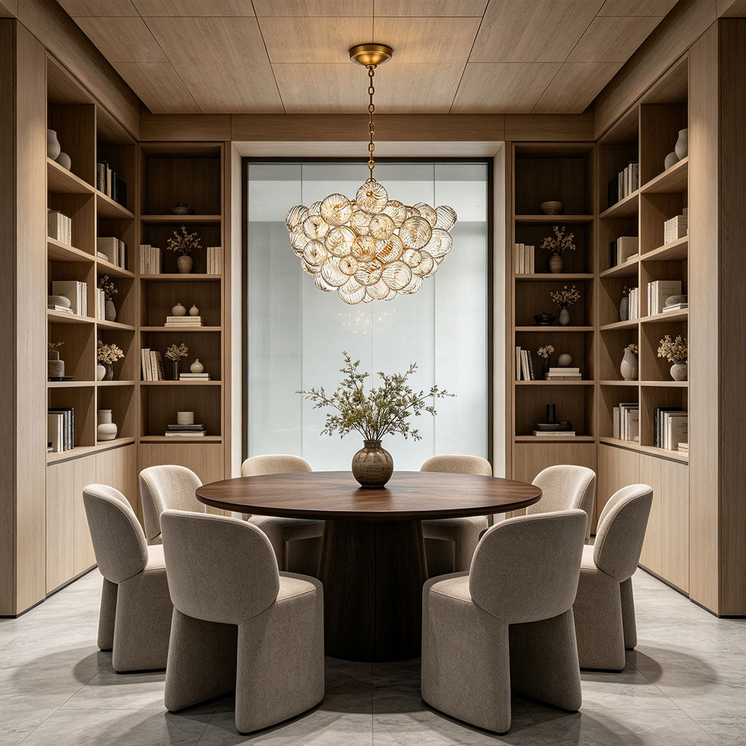 Modern Swirl Bubble Glass Chandelier Ceiling Light